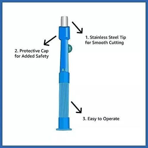 Disposable Biopsy Punch 3.0MM Stainless Steel for Smooth Cutting Pack of 5 in Saudi Arabia