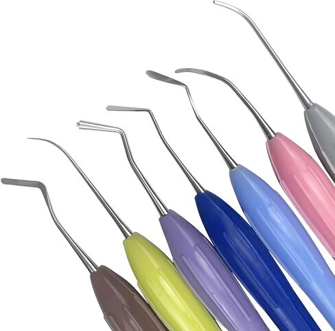 Dental Composite Resin Filling Spatula, YOUYA DENTAL 1PC Resin Filled Restorative Instrument Filler Silicone Handle Spatula Aesthetic Restoration Resin Filler Dentist Tools Dentistry Tools Non-Slip in Kuwait