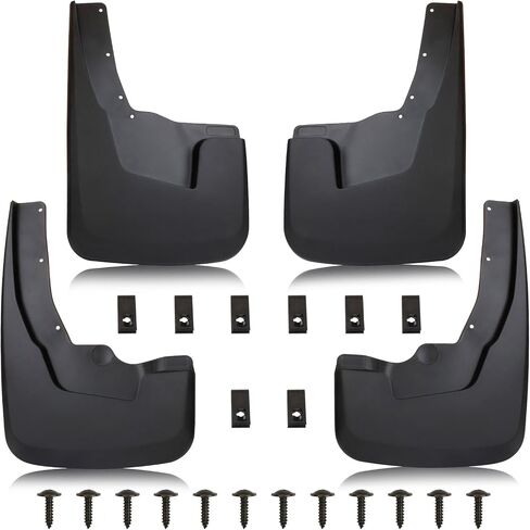 MITZONE Mud Flaps Splash Guards واقيات الطين متوافقة مع Ram 1500 2019 2020 2021 2022 2023 2024 W/O Fender Flares، مجموعة 4 قطع أمامية وخلفية in Saudi Arabia