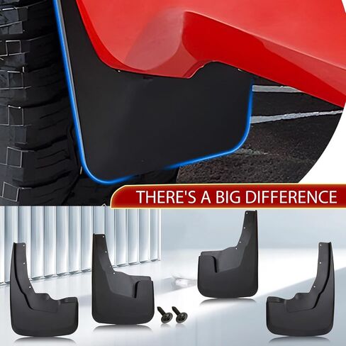 MITZONE Mud Flaps Splash Guards واقيات الطين متوافقة مع Ram 1500 2019 2020 2021 2022 2023 2024 W/O Fender Flares، مجموعة 4 قطع أمامية وخلفية in Saudi Arabia
