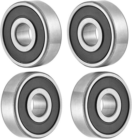 4 عبوات 6001-2RS محامل كروية 12x28x8 مم، محامل كروية مزدوجة محكمة الغلق من المطاط للسيارات والأجهزة المنزلية وما إلى ذلك in Kuwait