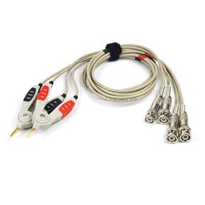LCR-03 LCR Meter Test Leads BNC Male Plug 4-Wire Kelvin for Keithley,Tektronix,HP, Agilent, Anritsu, Ericsson LCR Meter Benchtop Tester,Capacitance Meter,Benchtop Inductance Meter