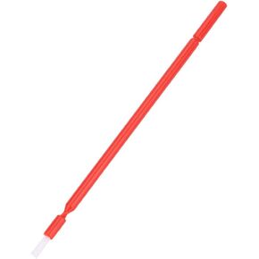 100 Pcs Dental Disposable, Reagent Brush Applicator Teeth Whitening Applicator Brush Micro Applicator Brush Bendable Sticks (Red)
