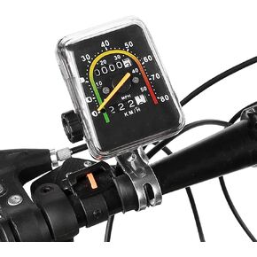Bike Speedometer, Bike Code Table Speedometer Odometer with Reset Knob Sturdy Odometer Mechanical Odometer No Battery Requires for 26in, 27.5in, 28in, 29in Bike