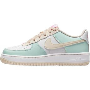 Nike Air Force 1 Big Kids' Shoes (DV7762-300, Jade ICE/White/Pink Spell/Guava ICE)