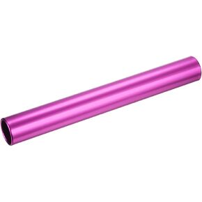 Relay Track Baton - Smooth Aluminum Alloy Hollow Tube, Apply to Team Building/Relay Races (1.5" x 11.8", Pink)
