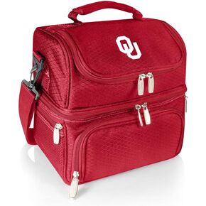 NCAA Oklahoma Sooners Pranzo Lunch Bag - Insulated Lunch Box with Picnic Set - Lunch Cooler Bag