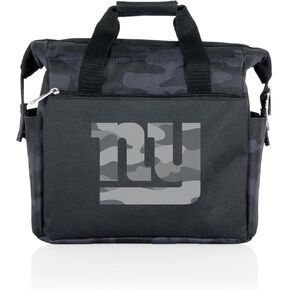 PICNIC TIME NFL New York Giants On The Go Lunch Bag Cooler, Soft Cooler Lunch Box, Insulated Lunch Bag, (Black Camo)