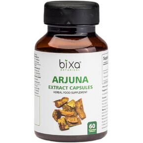 bixa BOTANICAL Terminalia Arjuna Extract 40% Tannins 60 Veg Capsules (450mg)