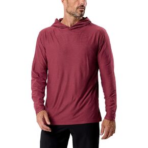INTO THE AM Long Sleeve Active Hoodie S-4XL Lightweight Workout UPF 30+ UV Sun Protection Hooded Fishing Shirts for Men