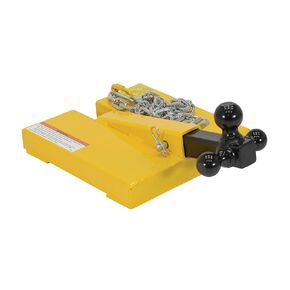 Vestil FTTM-2 Steel Fork Lift Hitch Attachment 20-9/16 in x 14-1/2 in x 8-1/16 in 1500 Lb. Capacity Yellow