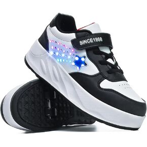 YUNICUS Roller Shoes for Girls Boys Kid Light Up Sneakers with Wheels in Saudi Arabia