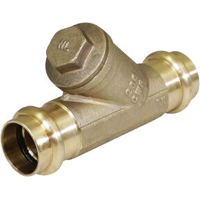 Midline Valve 327S012-NLPress Y-Strainer Valve, 1/2", Brass