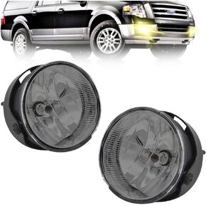 Driving Fog Lights Lamps Fit For 2007-2014 Ford Expedition/ 2008-2011 Ford Ranger with H10 12V 42W Bulbs