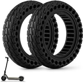 1PCS 10x2.5 inches Solid Tires for Electric Scooter, 60/70-6.5 Tire for Ninebot G30 /G30D /G30E /G30E /G30LP /G30D II /G30 Max, Tire Replacement for All 10 x 2.5'' Scooter Tires (Black)