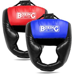 2 Pack Boxing Headgear, Boxing Gear Equipment Training Sparring Safety Head Guard Boxing Protective Gear for MMA, Kickboxing, Muay Thai, Boxing for Men Women Kids