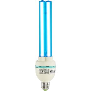 COOSPIDER UV Lamp w/Remote Control 36W UVC Light Bulb with Base for Basement/Storehouse/Car, 3-Gear Timer 15/30/60 Minutes E26 110V CTUV-36 (with Ozone)