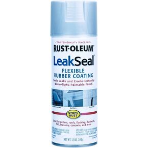 6-Pack of 11 Oz Rust-Oleum Brands 265495 Clear Stops Rust, LeakSeal Flexible Rubber Coating Spray