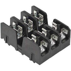 Cooper Bussmann BMM603-3SQ: Midget Fuse Block W/Screw & Qc - 3 Pole