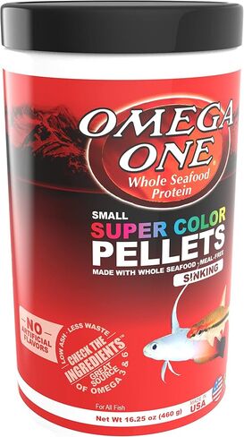 Omega One Super Color Sinking Pellets, 2mm Pellets, 8 oz in Kuwait