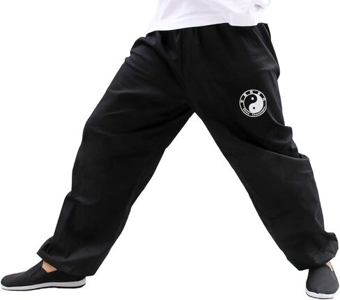 Taichi Lantern Pants Tai Chi Training Pants | Kung Fu Taichi Practice Uniforms Martial Arts Clothing Bottoms Cotton in Saudi Arabia