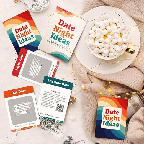 Movie Night Scratch Off Cards – Gifts for Movie Lovers Gifts – Couples Gift Ideas, Movie Night Gift Ideas, Movie Night Supplies, Movie Night Indecision - Gifts for Him, Boyfriend, Husband Gifts Ideas in Saudi Arabia
