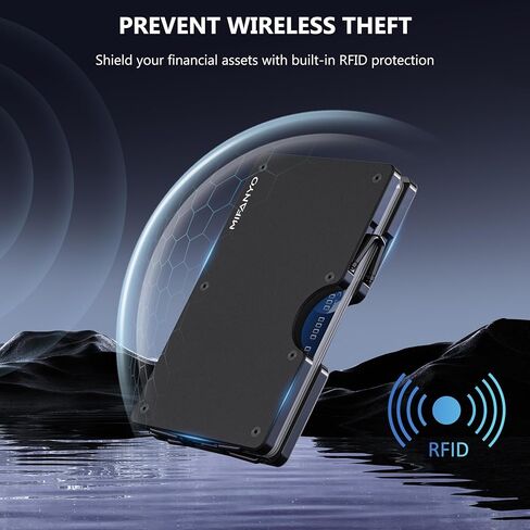 محفظة ألومنيوم بسيطة للرجال، مشبك نقود نحيف يعمل بتقنية RFID، علم أمريكي من الخشب المحبب، حامل بطاقات معدني بجيب أمامي لسفر العمل، هدية شخصية أمريكية للجنود القدامى، رمادي غير لامع in Saudi Arabia