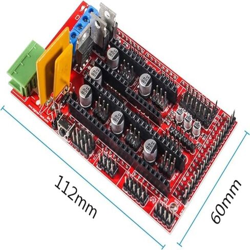 RAMPS 1.4 لوحة تحكم بلاستيكية ثلاثية الأبعاد لوحة تحكم للطابعة Reprap لوحة تحكم لـ Arduino Mega 2560 in Saudi Arabia
