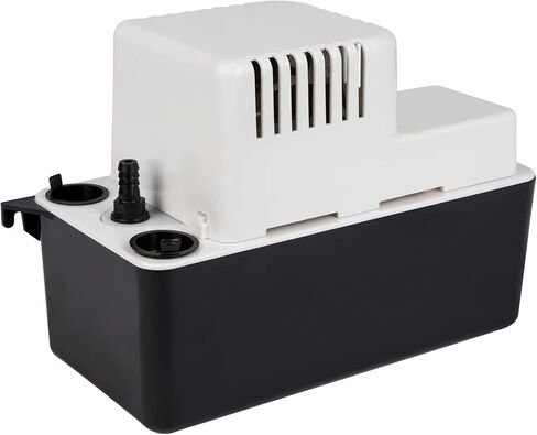 Little Giant VCMA-20UL، 115 فولت، 80 جيجا في الساعة 1/30 حصان مضخة إزالة المكثفات الأوتوماتيكية (بدون مفتاح أمان)، أبيض/أسود، 554421 in Kuwait