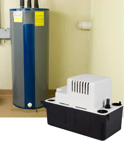 Little Giant VCMA-20UL، 115 فولت، 80 جيجا في الساعة 1/30 حصان مضخة إزالة المكثفات الأوتوماتيكية (بدون مفتاح أمان)، أبيض/أسود، 554421 in Kuwait