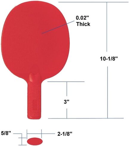 S&S Worldwide Spectrum Table Tennis Paddle Set, Pack of 6 in Saudi Arabia