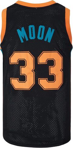Men's #33 Moon Flint Tropics Movie Basketball Jersey Stitched in Saudi Arabia