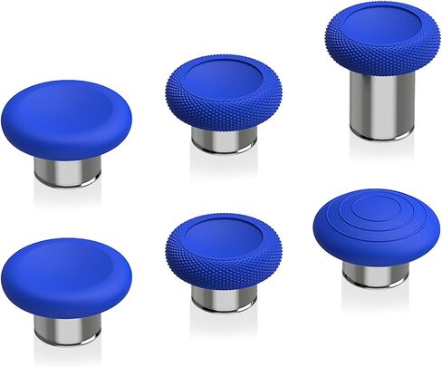 eXtremeRate 6 in 1 Metal Replacement Thumbsticks for Xbox Elite Series 2 Controller, Metallic Black Swappable Magnetic Analog Stick Joystick Caps for Xbox Elite 2 Core Controller (Model 1797) in Kuwait