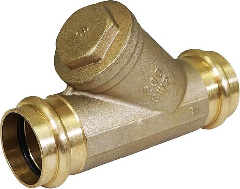 Midline Valve 327S012-NLPress Y-Strainer Valve, 1/2", Brass in Kuwait