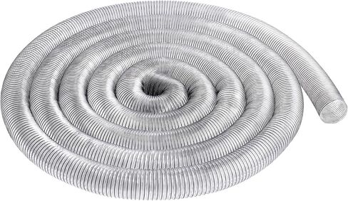 VEVOR Dust Collection Hose, 4'' x 50', Thickened PVC Material Puncture-Resistant Flexible Clear Hose with Carbon Steel Wire Coil 4 x 304 Stainless Clamps, for Table Saw, Band Saw, Planer, Jointer in Saudi Arabia