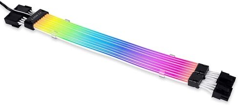 LIAN LI Strimer Plus V2 8 PIN GPU Extension Addressable RGB 300mm Cable, Black in Saudi Arabia
