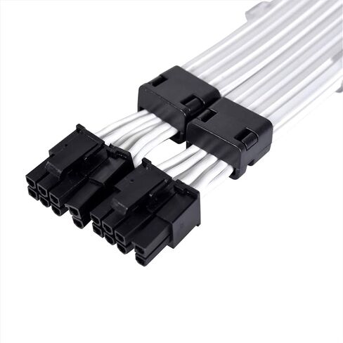 LIAN LI Strimer Plus V2 8 PIN GPU Extension Addressable RGB 300mm Cable, Black in Saudi Arabia