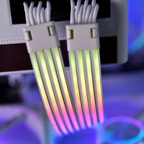 LIAN LI Strimer Plus V2 8 PIN GPU Extension Addressable RGB 300mm Cable, Black in Saudi Arabia