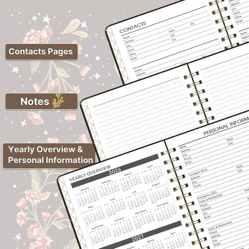 2024-2027 Pocket Planner - Monthly Pocket Planner (36-Month) with 60 Notes Pages, Jul. 2024 - Jun. 2027, 6.4" x 3.8", 3 Year Monthly Planner with Contacts, Holidays and Pen Holder, Back Pocket - Moon in Saudi Arabia