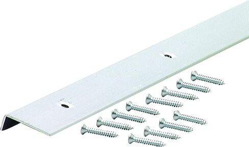 M-D Building Products 67371 Edging A811 96-Inch Aluminum Moulding, Polished in Saudi Arabia