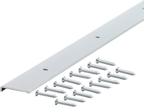 M-D Building Products 67371 Edging A811 96-Inch Aluminum Moulding, Polished in Saudi Arabia