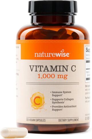 NatureWise Vitamin C 1000mg, Vitamin C Capsules - Dietary Supplement for Immune Support - Vegan, Non-GMO, Gluten Free - 60 Count[2-Month Supply] in Saudi Arabia