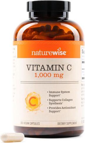 NatureWise Vitamin C 1000mg, Vitamin C Capsules - Dietary Supplement for Immune Support - Vegan, Non-GMO, Gluten Free - 60 Count[2-Month Supply] in Saudi Arabia