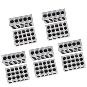 kimllier 5 Pairs 1 x 2 x 3 Inch Blocks 23 Holes Blocks 5 Threaded Holes Accuracy Steel 0.0002 Inch