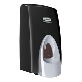 Rubbermaid FG450034 Wall Mount Manual Foam Skin Care Dispenser, Black, 800 mL Capacity, 2.55" Length x 1.2" Width x 1.15" Height