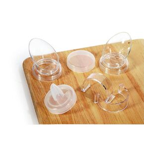 G.E.T. Sm.Pour-CL Small Pour Lids for Salad Dressing, SAN, Clear (Pack of 12)