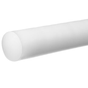 USA SEALING Rod Stock,White,3" Dia,1 ft. L