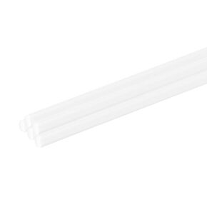 uxcell 15 Pcs White Plastic Rods 1 x 250mm ABS Styrene Round Stick Round Solid Bar DIY Model for DIY Toys Building Making Architectural Model Making