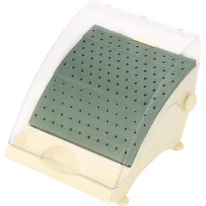 142 Holes Dental Bur Holder Disinfection Box, Bur Block Organizer with Cover,Dental Bur Block with Pull out DrawerHolder Case Bur Box for Lab, Dentist Tool