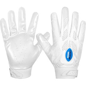 Football Gloves, Youth Football Gloves, Silicone Sticky Grip Football Gloves Men Women, Adult Football Gloves, Kids Football Gloves for Boys Girls, Football Receiver Gloves